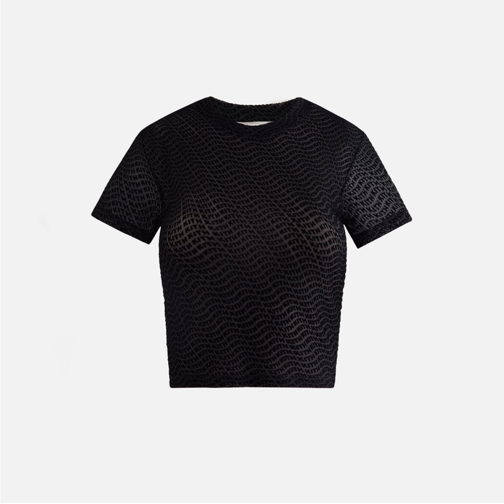 Kith Women Monogram Wave Mesh Tee